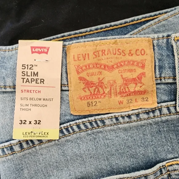 Levis Men's 512 Slim Taper Stretch Jeans Size 32×32 ** NWT **